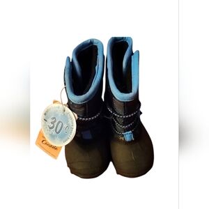 Toddler Winter Boots - Black and Blue